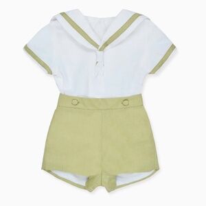 Hill House Home X La Coqueta Pistachio Antonio Baby Boy Set, 12M
